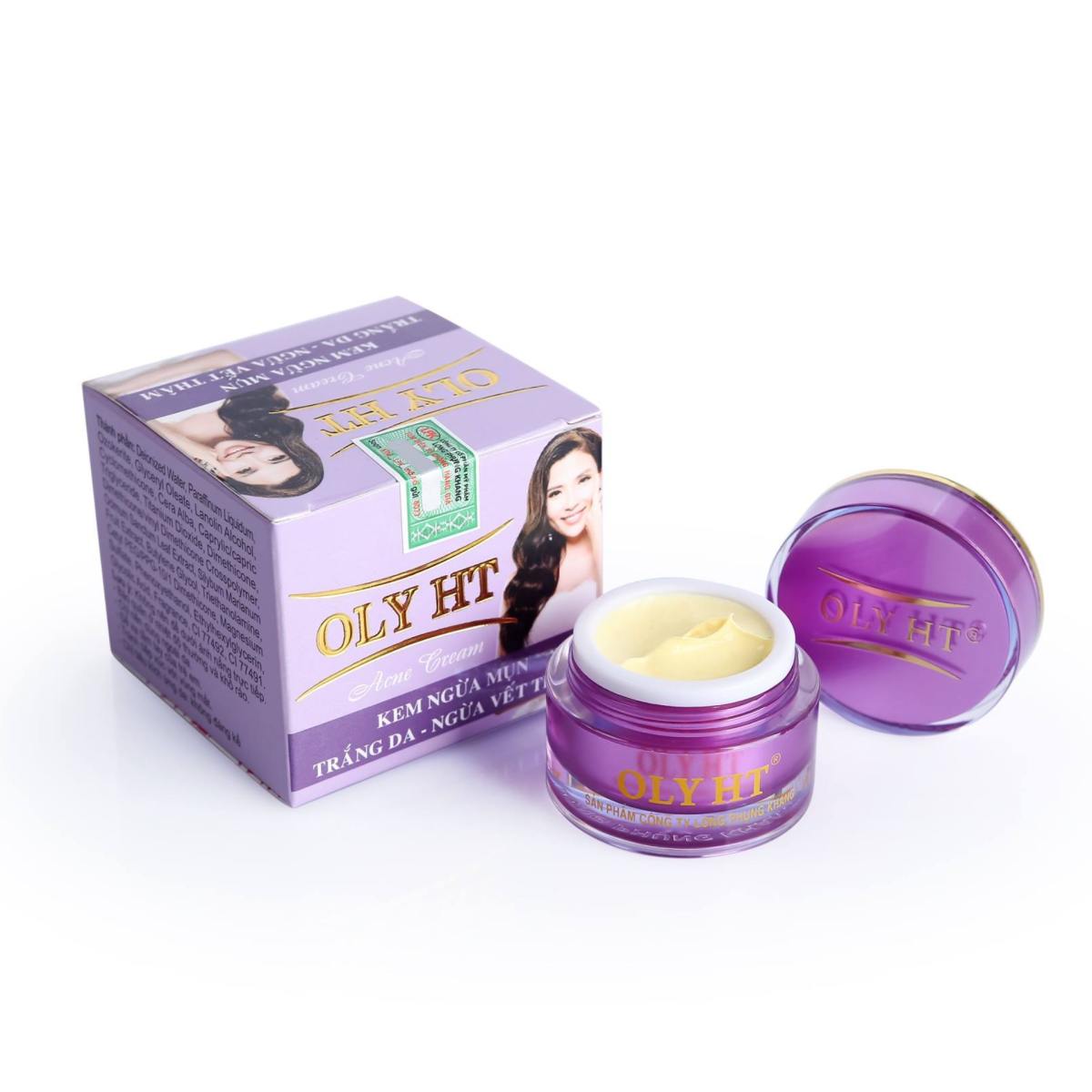 [HCM]Mỹ phẩm OLYHT - Kem Ngừa Mụn Trắng Da Ngừa Vết Thâm (12g)
