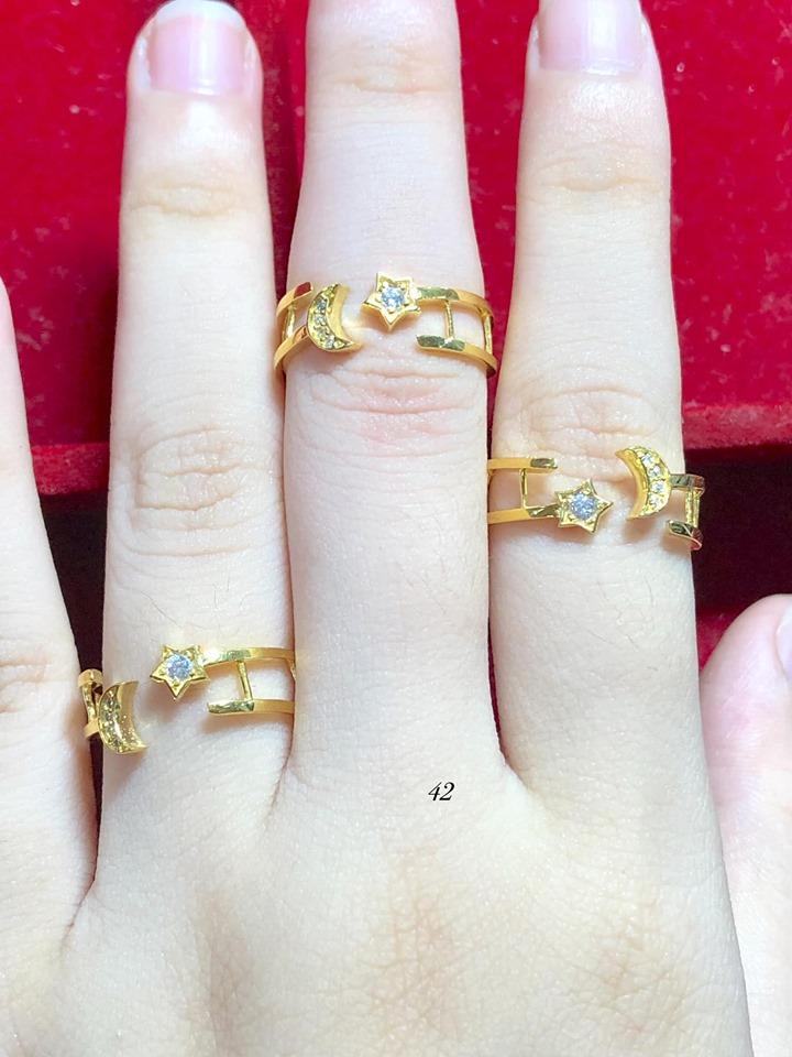 Nhẫn nữ vàng tây