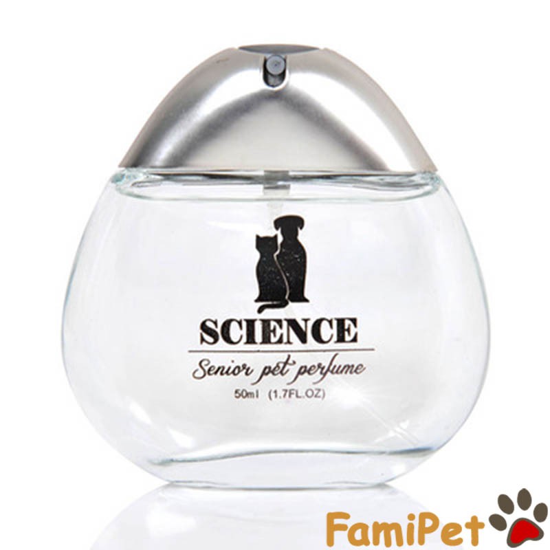 Nước hoa cho chó mèo, thú cưng Science 50ml - Bạc