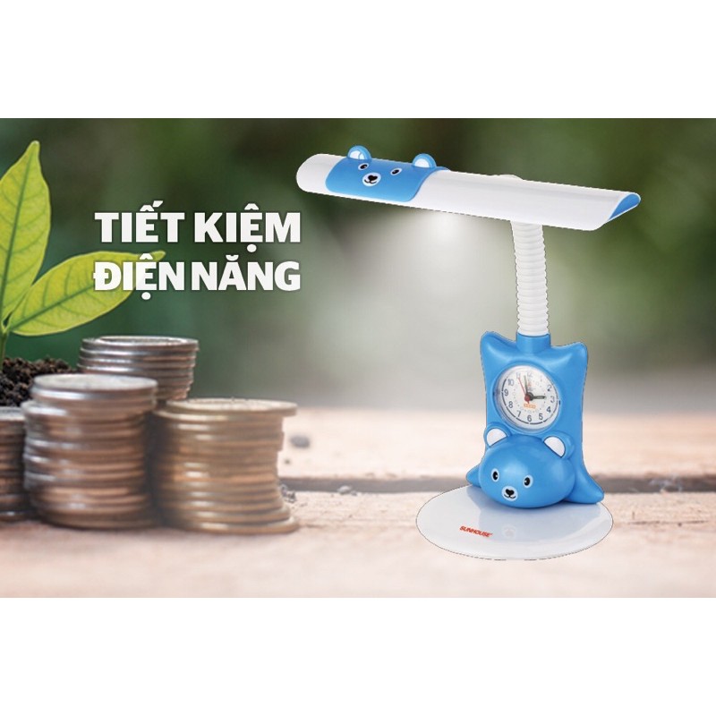 Đèn bàn học sinh Sunhouse SH-SL-10LEDB ( Đèn Led chống cận, hàng , bền đẹp, giá rẻ )