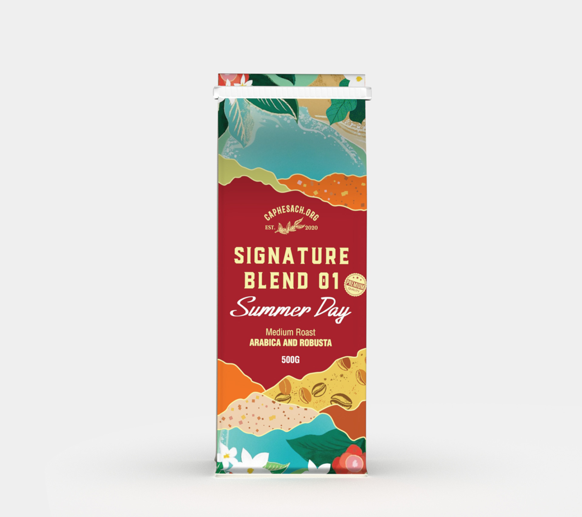 Cà Phê Blend 80 Arabica & 20 Robusta Premium - Summer Day | Mượt mà, hương trái cây | Pha Espresso
