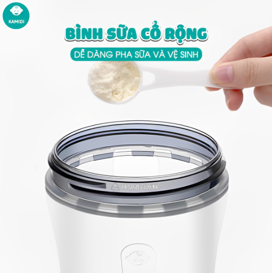 Bình sữa Kamidi Silicon Trắng