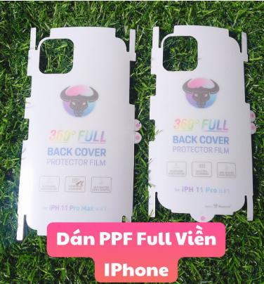 Tấm dán PPF mặt lưng iPhone 11 / 11 pro/ 11 pro max tự phục hồi trầy xước kèm miếng dán lau màn ,giấy lấy bụi