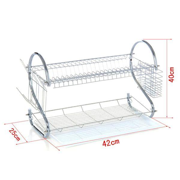 Kệ Chén Inox 2 Tầng