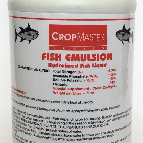 Fish emulsion 250ml - phân đạm cá cao cấp giúp cây hấp thụ tức thì chất đạm hữu cơ