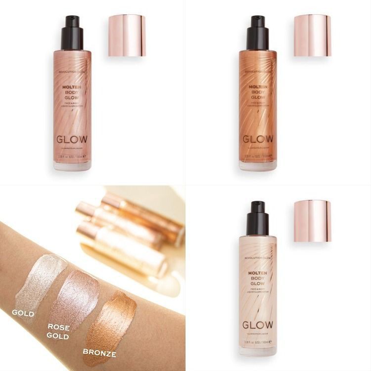 [Chính hãng] Nhũ bắt sáng Revolution Glow Molten Body Glow Liquid (100ml)