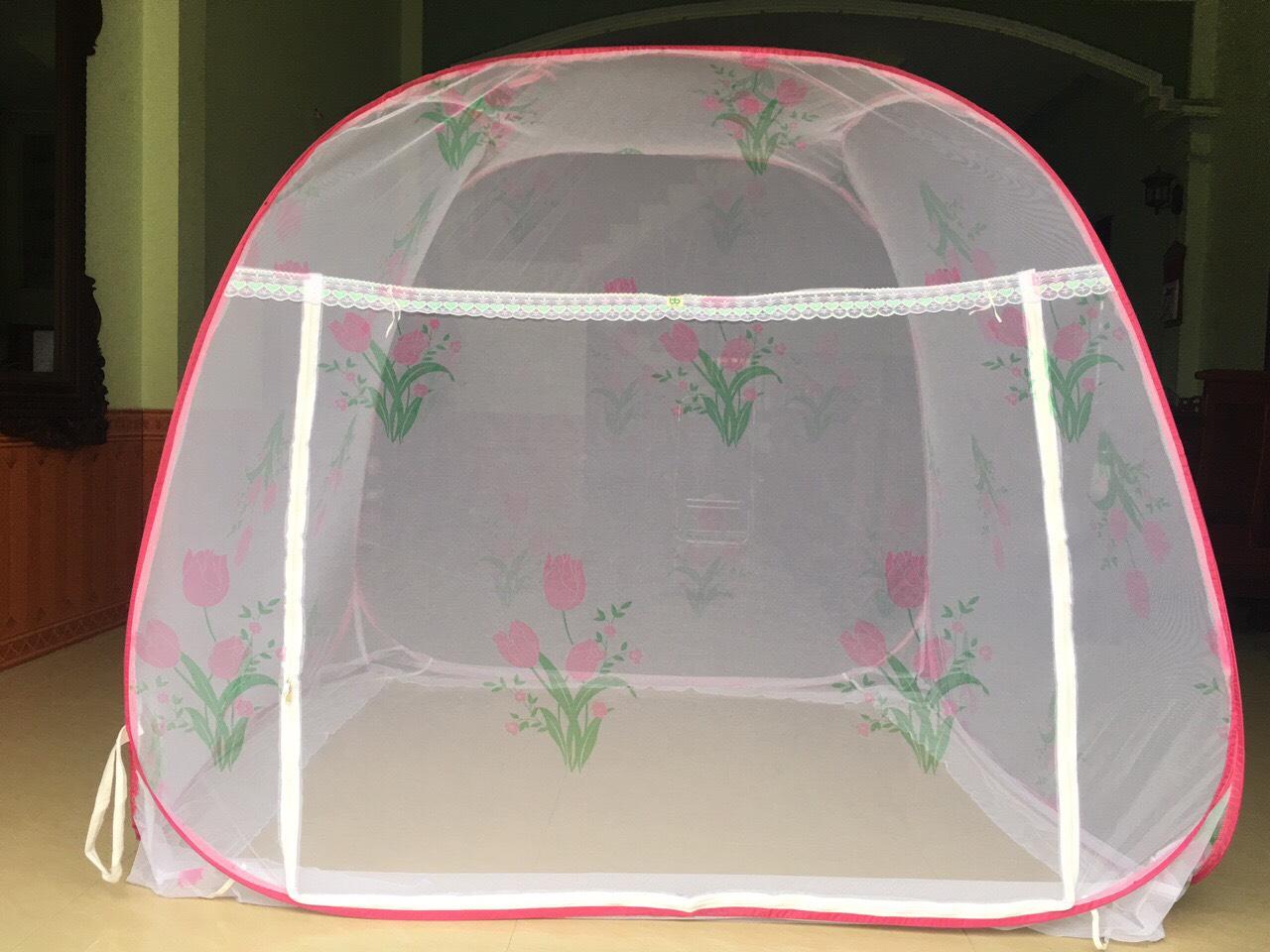 MÀN CHỤP KHUNG VUÔNG GẬP GỌN CAO CẤP 1.6M*2M