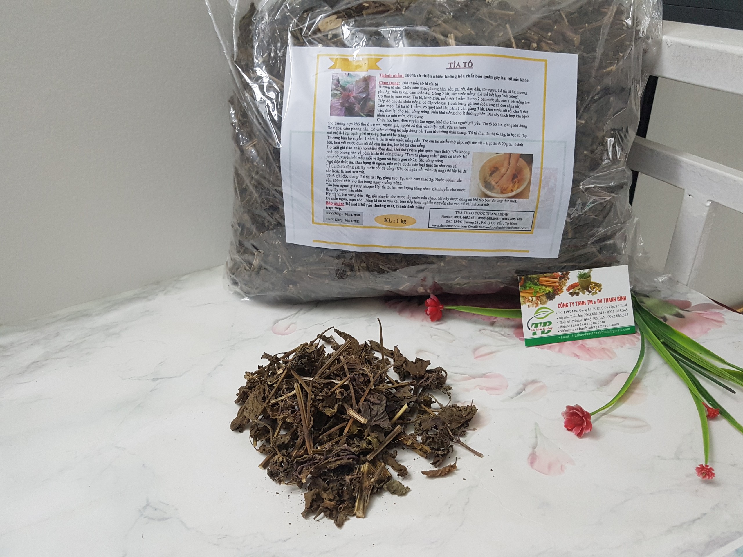 Tía Tô Khô 1KG - Hàng Chất Lượng