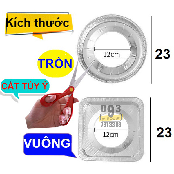 [HCM]Combo 10 Tấm Giấy Bạc Lót Bếp Ga Chắn Dầu Mỡ