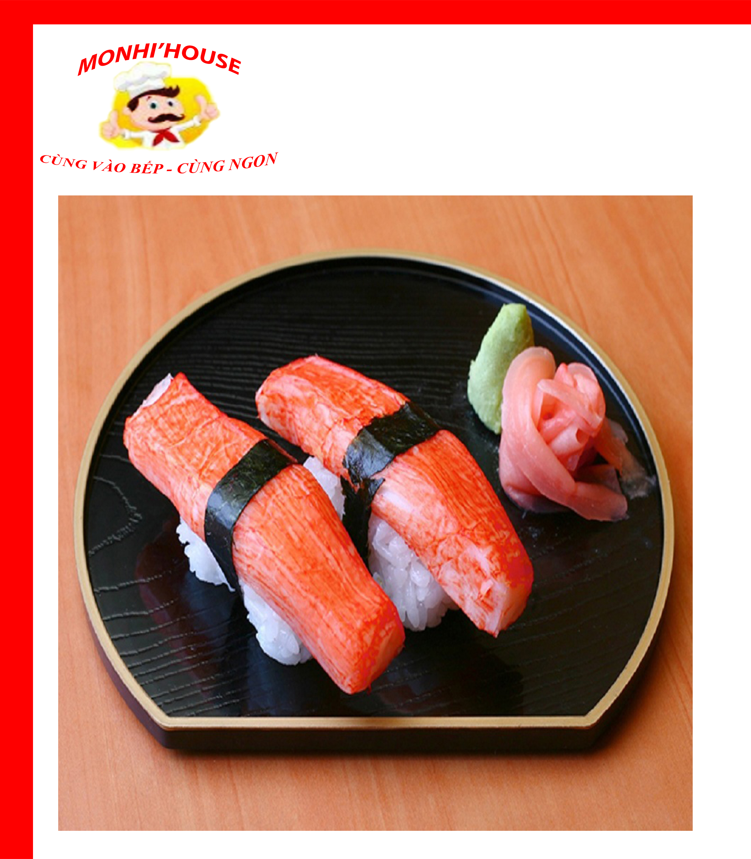 100g thanh cua surimi ( 6 thanh)