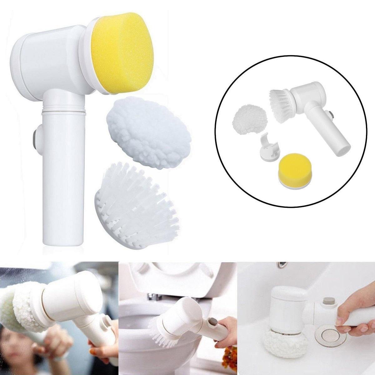 Máy đánh sạch vết bẩn gia đình 5in1 cao cấp MAGIC BRUSH - Dụng cụ vệ sinh gia đình đa năng