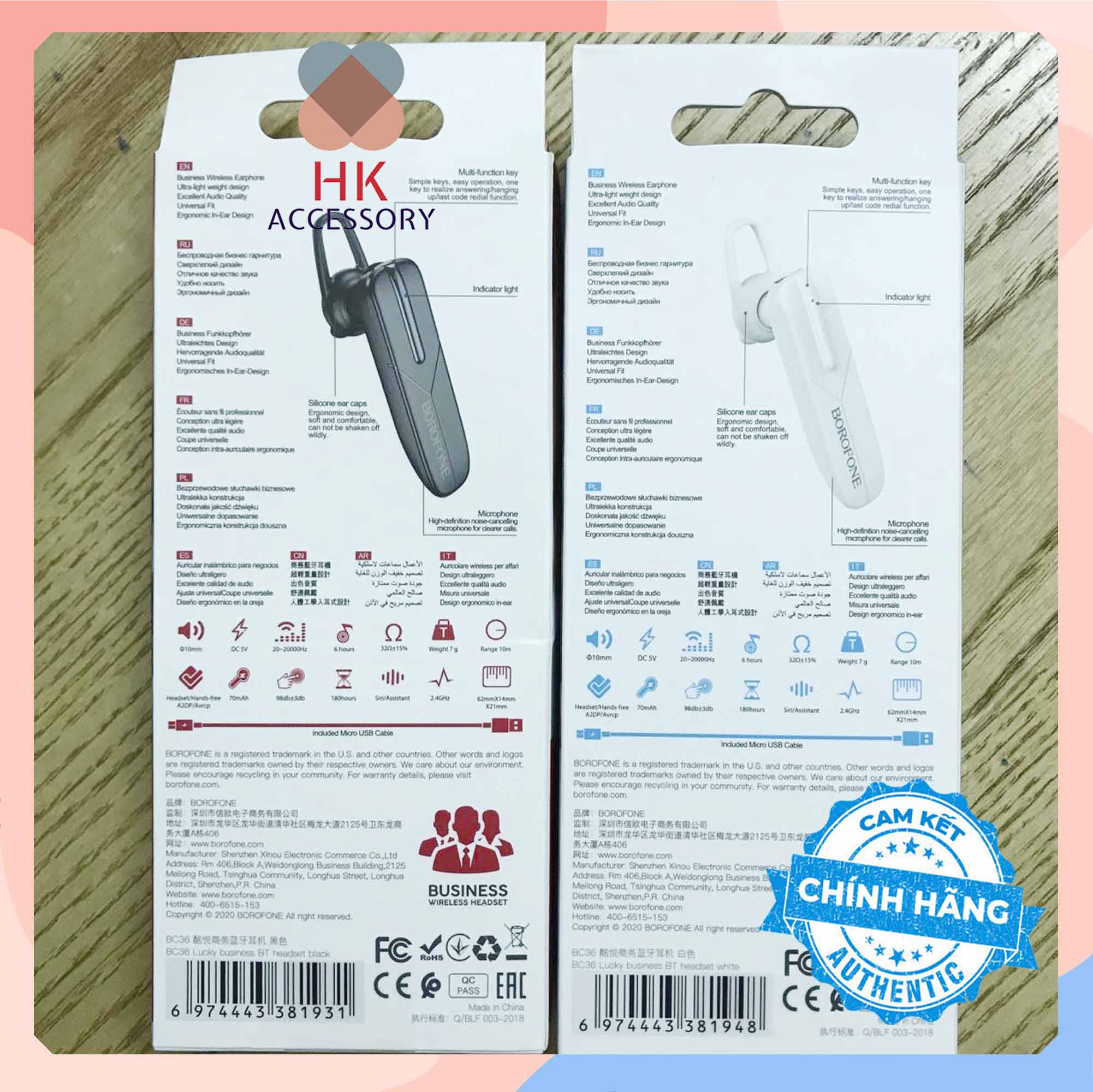 Tai Nghe Bluetooth BOROFONE BC36 Hàng chính hãng