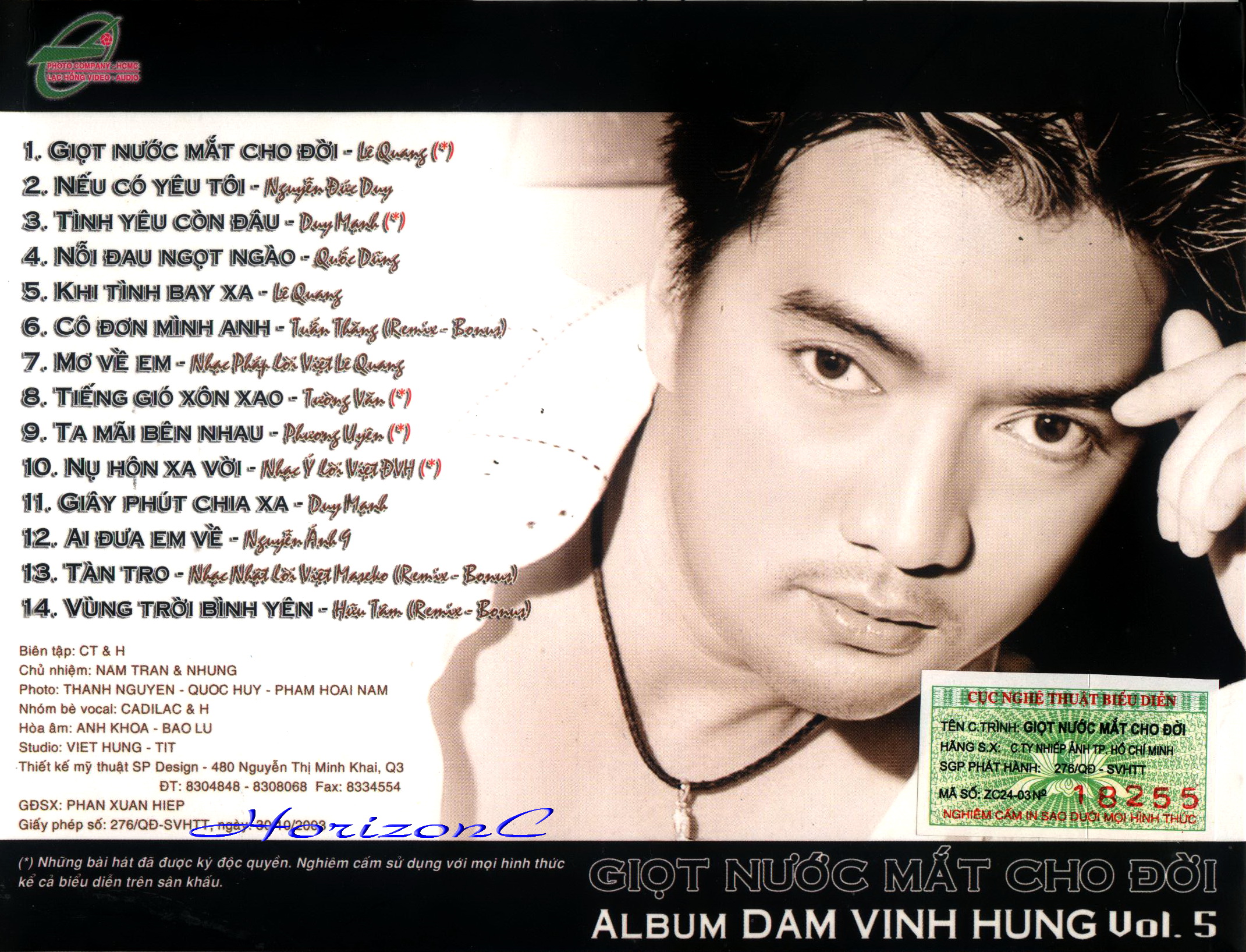 bộ 5 đĩa cd nhạc đàm vĩnh hưng 4