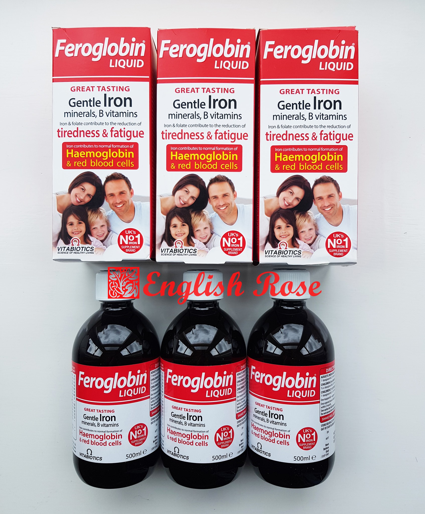 Bổ sung sắt dạng siro Feroglobin 500ml