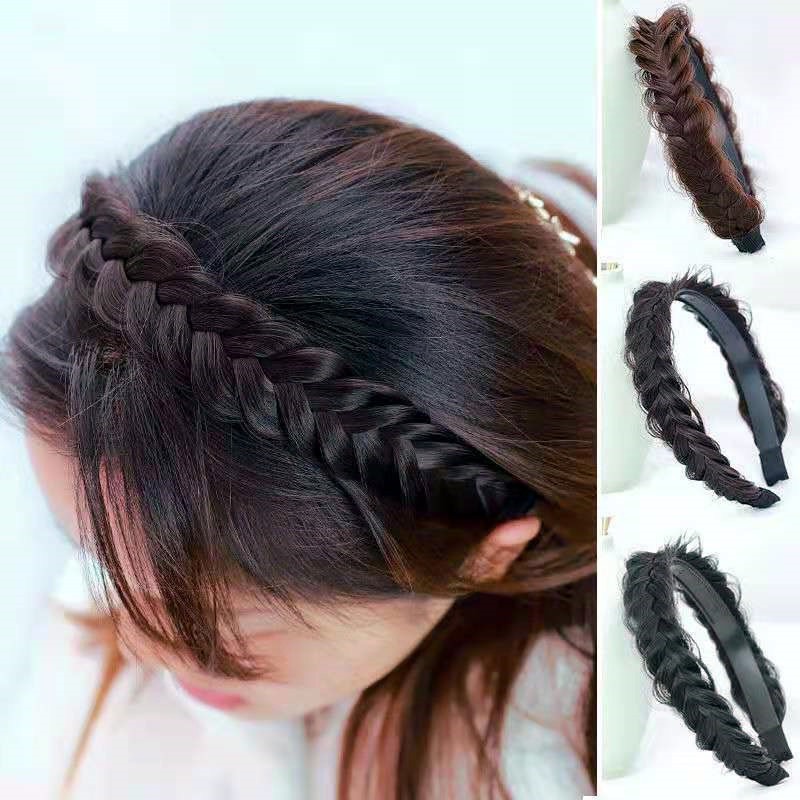 Bờm tết tóc rối Bờm Tóc Giả Thắt Bím