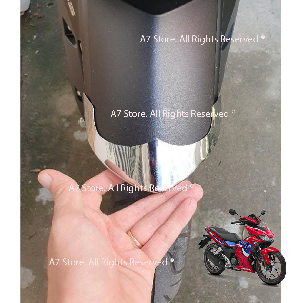 Bộ ốp mỏ & đuôi dè winner x v3 2022 inox