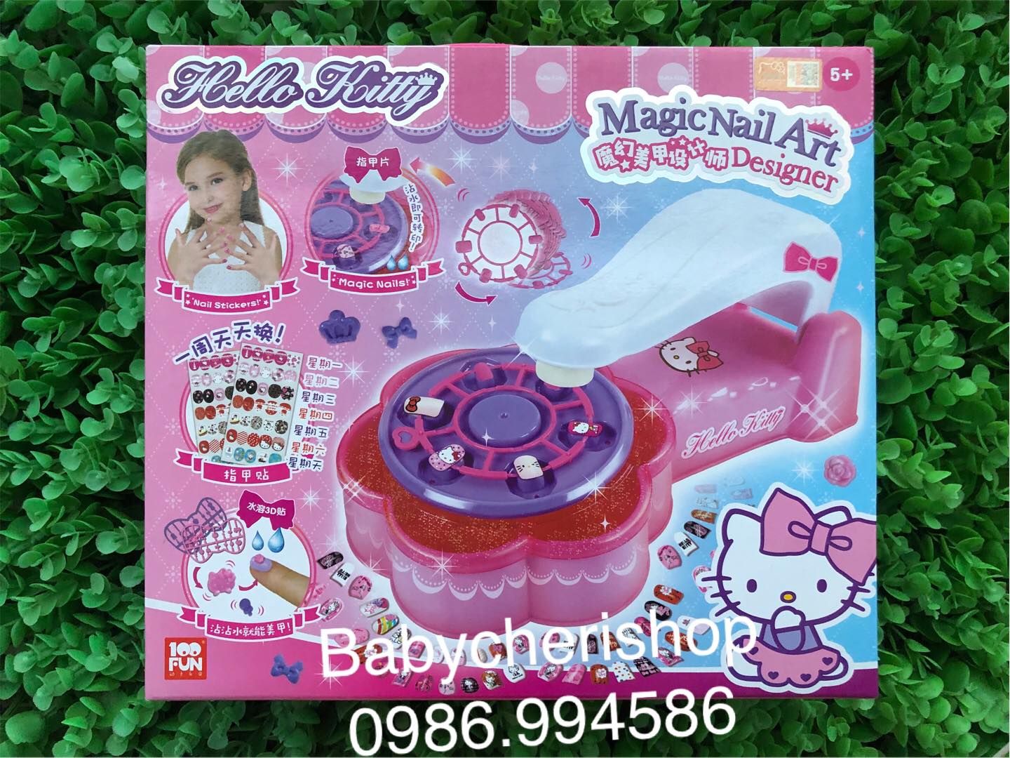 ĐỒ CHƠI LÀM NAIL SÁNG TẠO ELSA - KITTY CHO BÉ