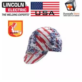 Nón hàn chịu nhiệt Lincoln K2995 Patriot 100% Cotton Welding Cap Universal FreeSize Họa tiết