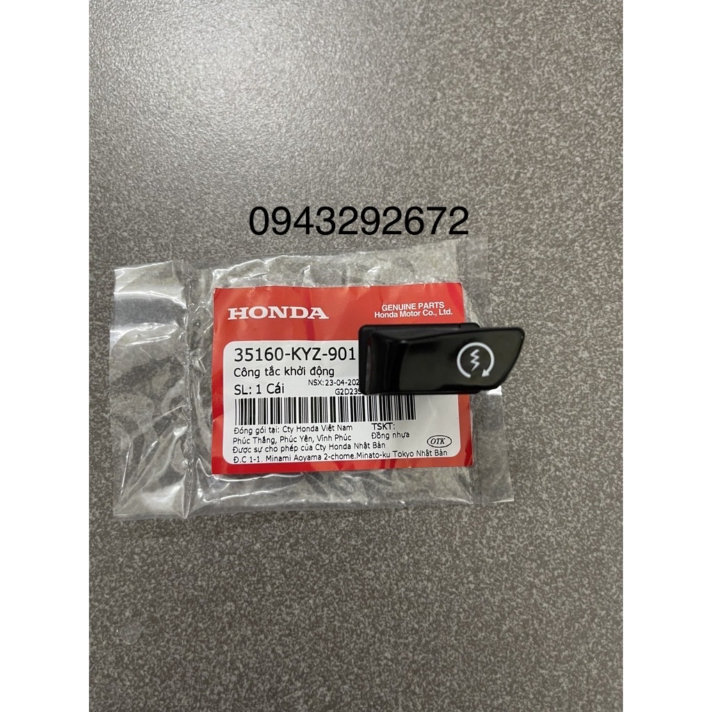 Nút Công Tắc Đề Ws110, Rsx 110, Fu 125 Honda ( 35160KYZ901 )