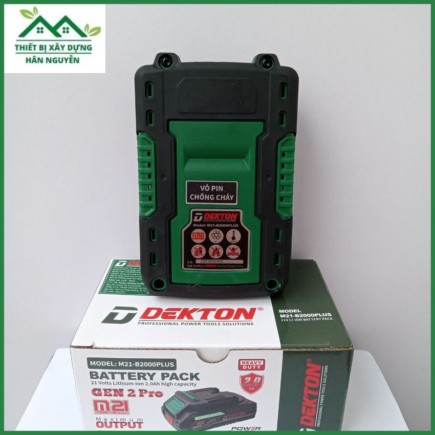 Pin Dekton 2Ah M21-B2000Plus 21V Li-ion 5cell