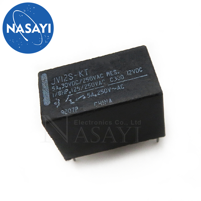 5pcs jv12s-kt jv-12s-kt 12vdc 5a 4脚 继电器
