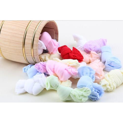 Tất Mỏng Cho Trẻ Sơ Sinh-Combo 5 Đôi Tất Kẹo Cho Bé