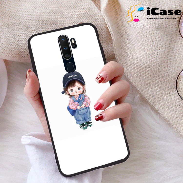 Ốp lưng Oppo A9 2020 viền dẻo TPU BST Chibi