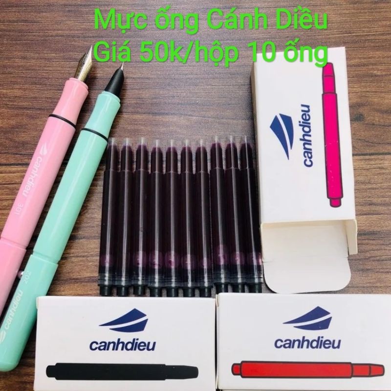 Mực ống nhanh khô lắp bút CD, Leta, AD... (hộp 10 ống x 1,2ml)
