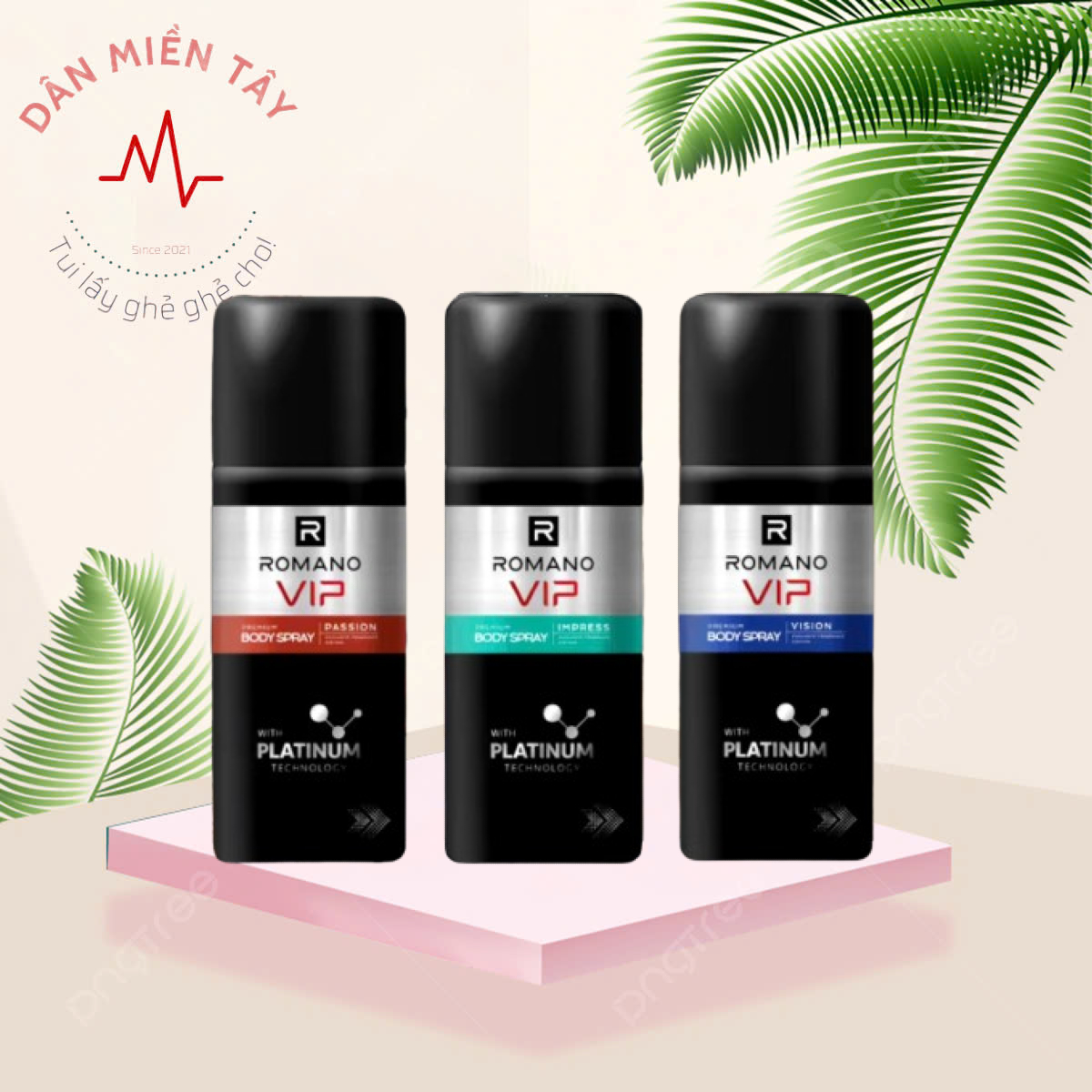 Romano Vip Impress/ Vision/ Passion Deodorant Spray 150ml