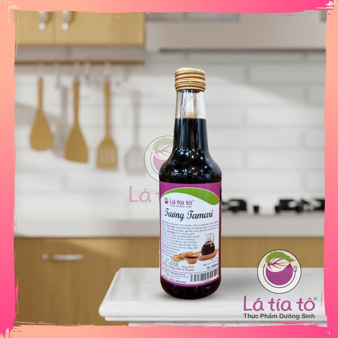 Nước tương tamari 3 năm 300ml - lá tía tô
