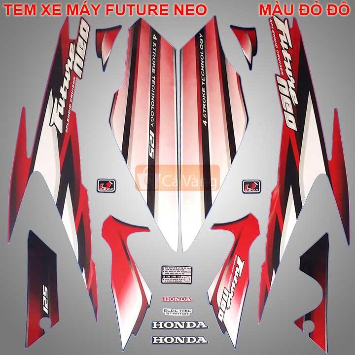 [HCM]Tem xe máy Future Neo Tem TỐT TEM XỊN dán dàn áo xe máy ĐỎ