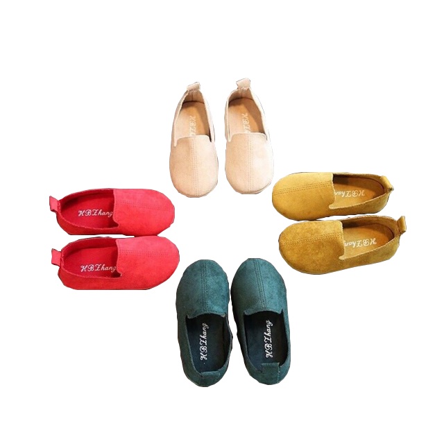 [RẺ VÔ ĐỊCH] GIÀY LƯỜI DA LỘN TRẺ EM FOM NHỎ 2-3sz
