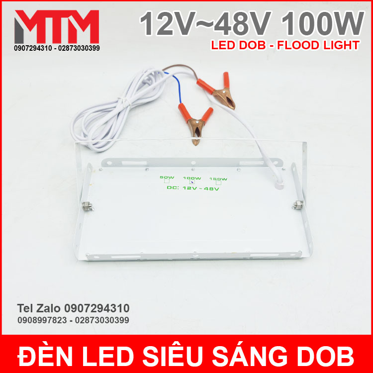 Đèn led siêu sáng 12V 48V 100W DC – Led DOB Flood Light