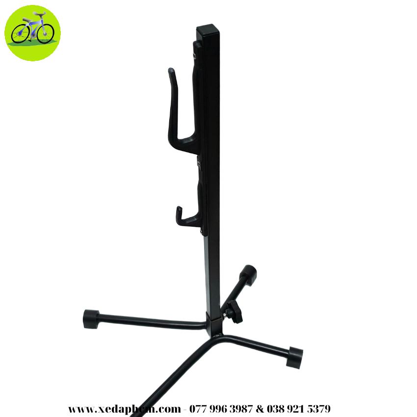 Chân chống đỡ xe đạp móc 1 bên bát liền thanh vuông