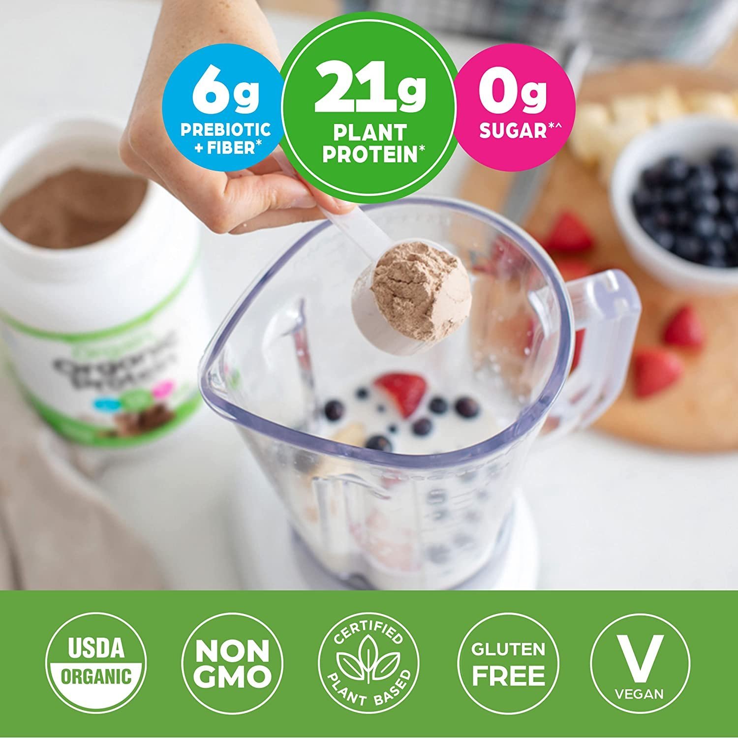Bột Protein Hữu cơ Orgain Organic Protein [ Vị Chocolate ]