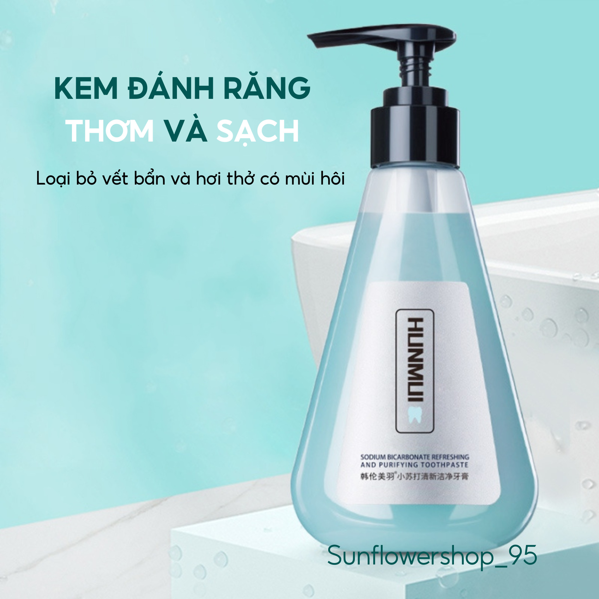Kem đánh răng Hunmui - Trắng Răng - Thơm Miệng