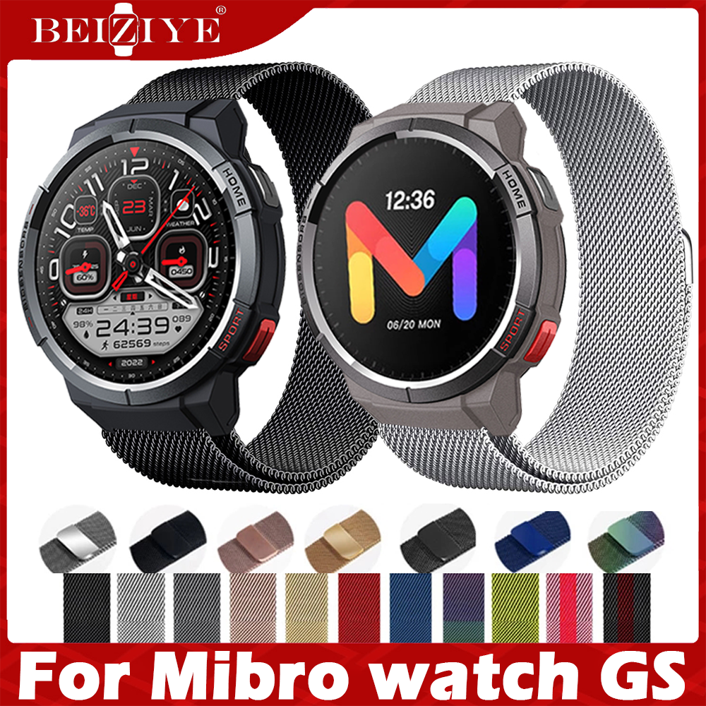 Dây đồng hồ cho đồng hồ for mibro watch gs dây milanese loop đồng hồ nghệ thuật dây đồng hồ kim loại thay thế