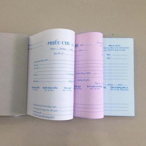 Combo 10 cuốn Phiếu chi 3 liên - 13 x 19cm