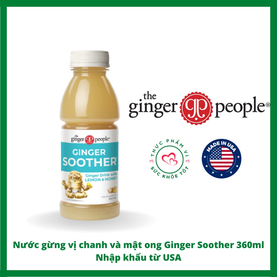 Nước gừng vị chanh và mật ong Ginger Soother 360ml - Nhập khẩu từ USA