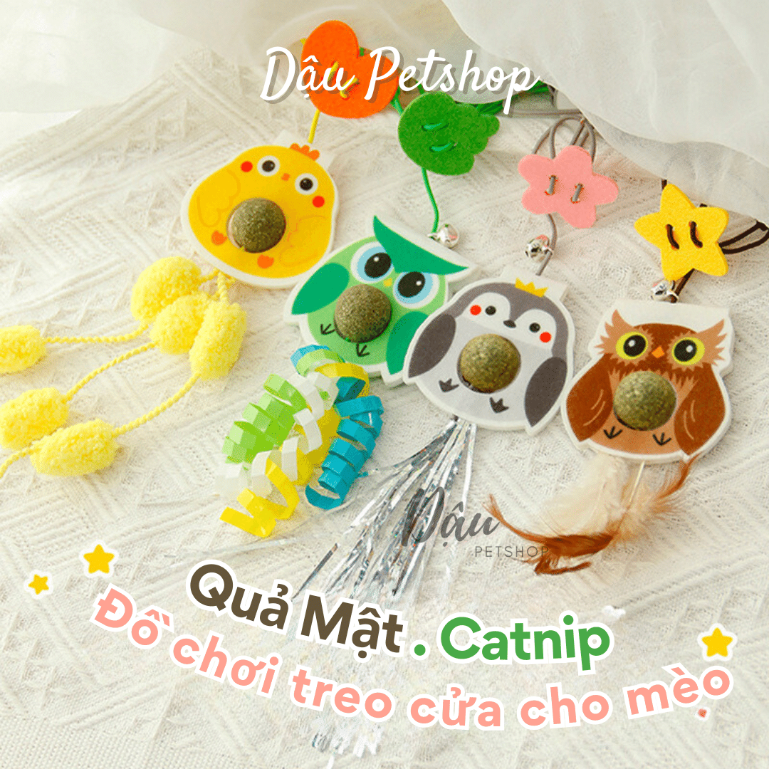 Đồ chơi dán tường dây treo cho mèo