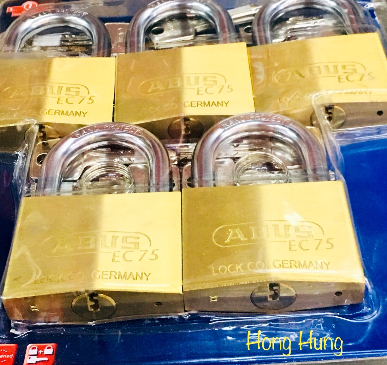 [Hcm]Abus 75/Mk5 Series Lock Abus 75 Series Mk5 60mm (Set of 5 Locks with Masterkey) Master Key Can Open 5 Locks at the Same Time