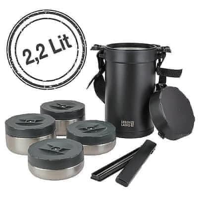 Bộ hộp cơm giữ nhiệt Lebenlang Đức dung tích 2200ml