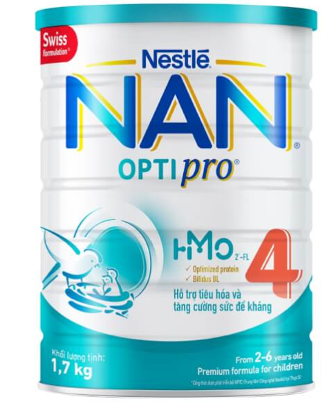 [HCM] Sữa Bột Nestle Nan Optipro 4 1.7kg ( 2-6 tuổi )