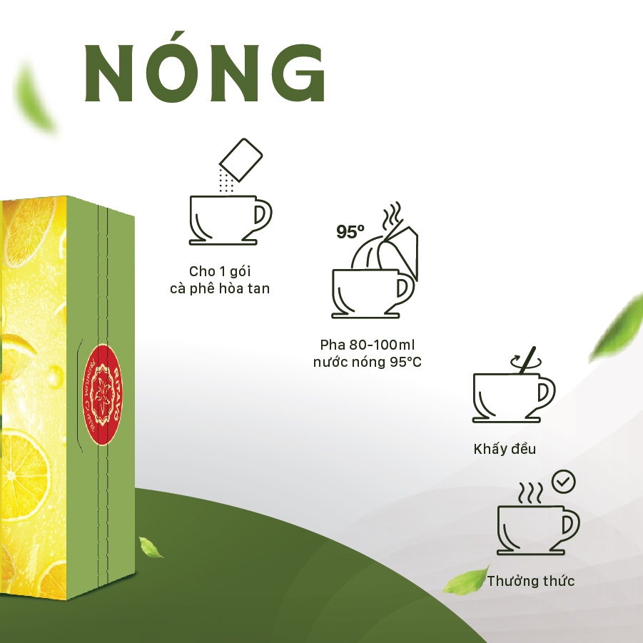 Trà hoà tan Rita Võ Cafe Sả chanh [12góix18g]