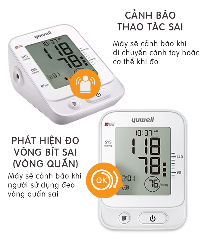 Máy đo huyết áp YUWELL YE660E