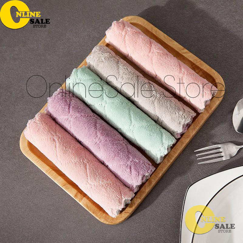Quá rẻ-Bộ 10-30c khăn lau siêu thấm- Khăn lau 2 mặt- thấm nước khô nhanh-Không rụng bông- Khăn lau đa năng-Khăn lau nhà bếp đa năng-khăn lau bàn- khăn đa năng, khăn lau bếp