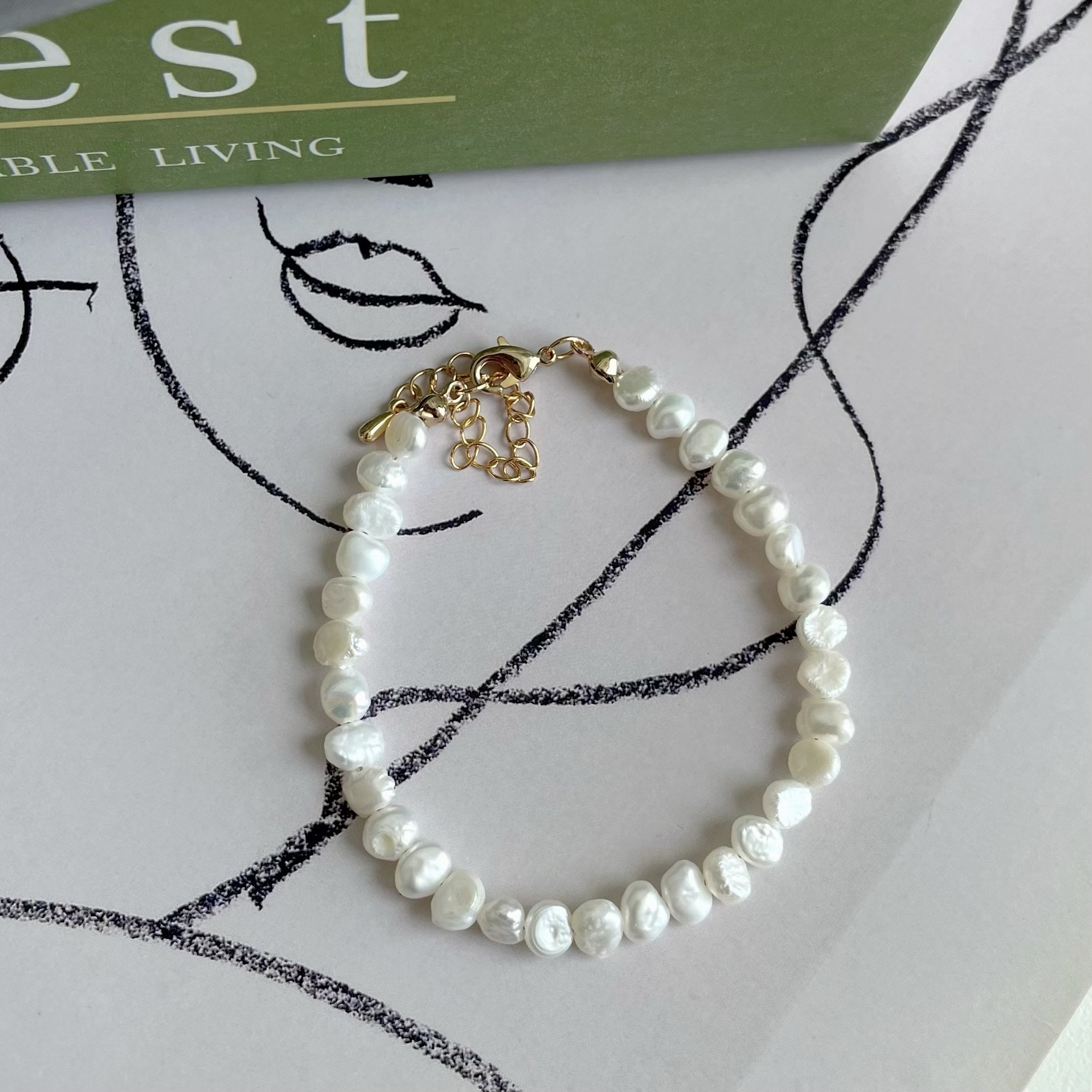 Vòng tay real pearl Hàn Quốc Korea