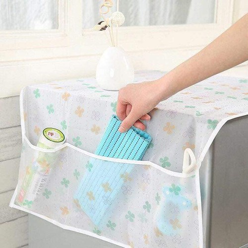TẤM PHỦ TỦ LẠNH CÓ Ô ĐỂ ĐỒ