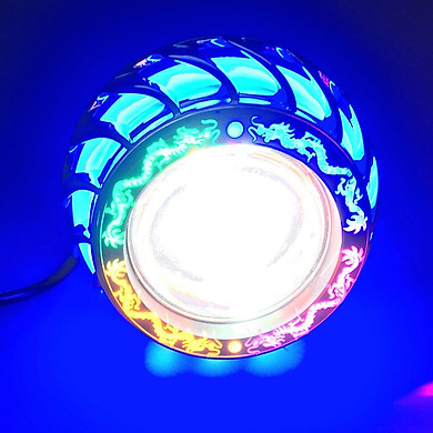 Đèn pha bi cầu viền rồng 12v