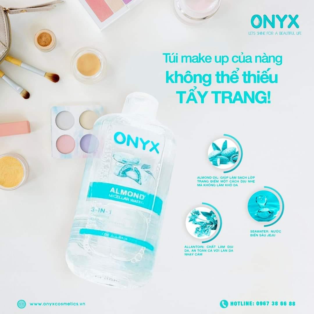 [Chính Hãng] NƯỚC TẨY TRANG ONYX 500ml ( HSD: 08/09/2023)
